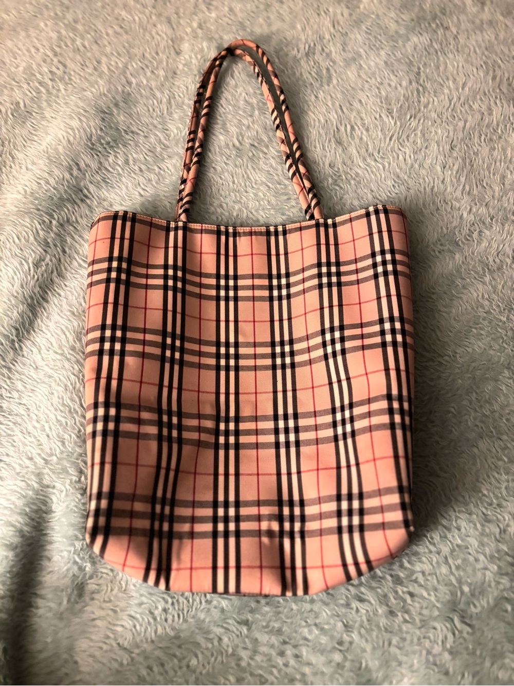 Burberry Plaid Tote with Classic Check